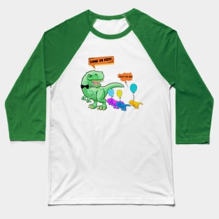Funny T-Rex Baseball T-Shirt